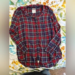 American Eagle Ahh-mazingly soft boyfriend cut flannel sz L